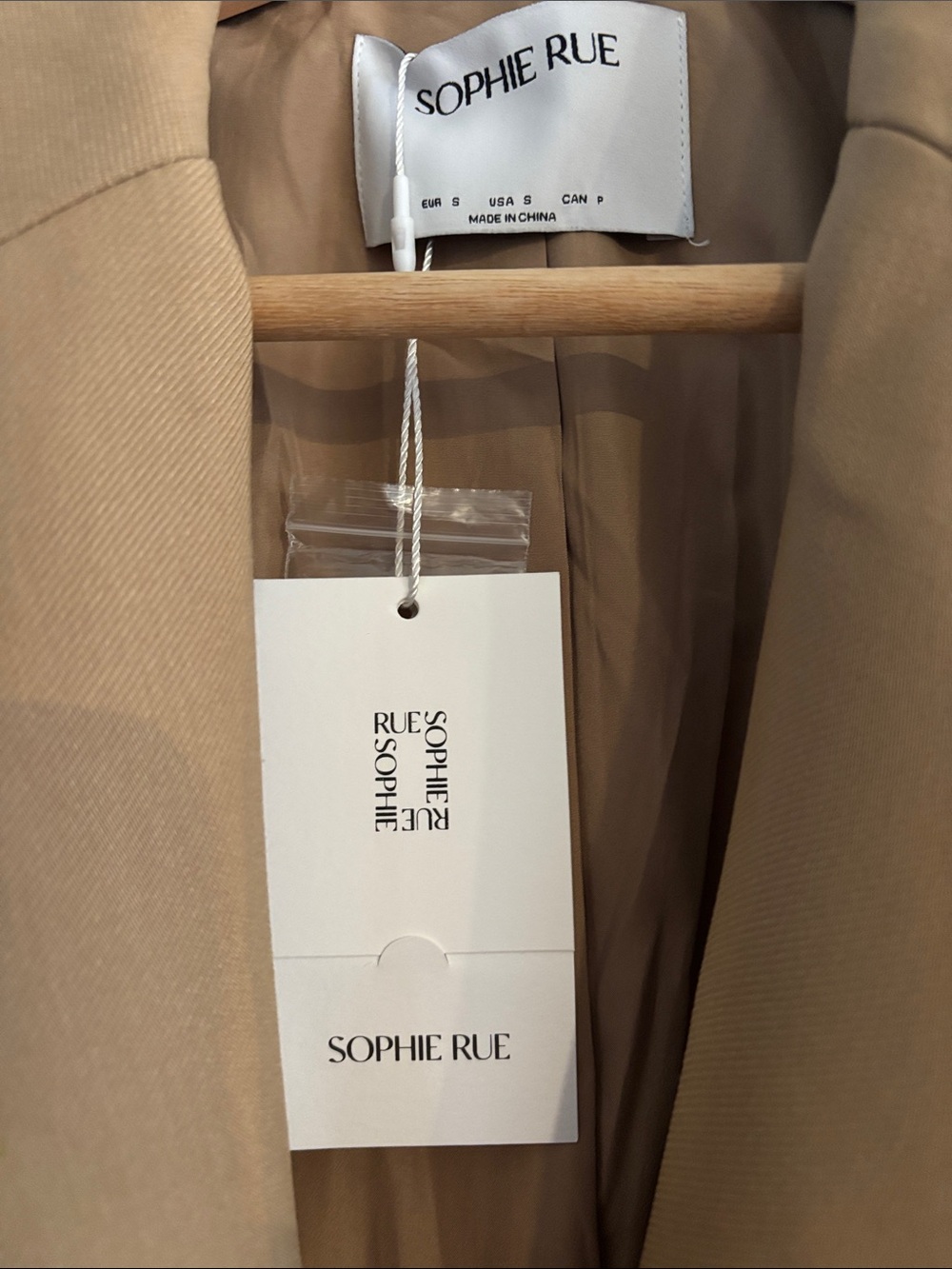 Sophie Rue Camel Two Button Blazer - Picture 2 of 9
